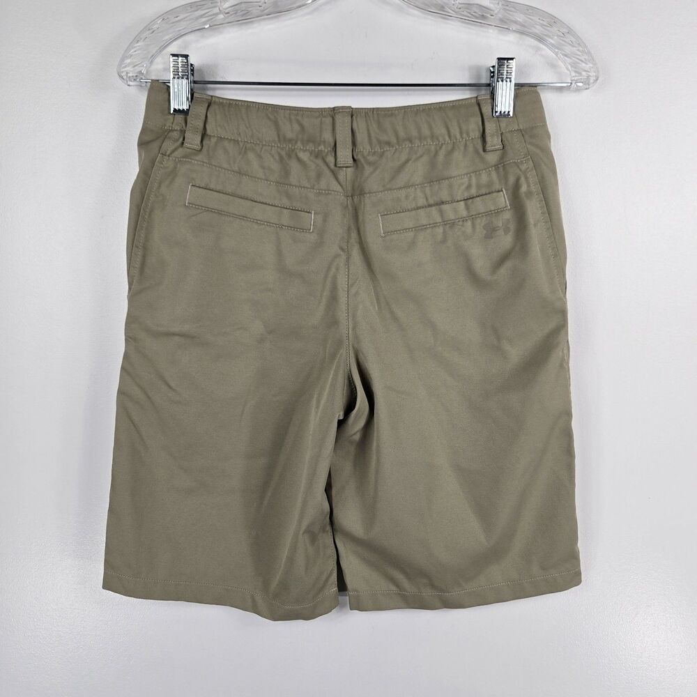 Under Armour Boys Size 14 Beige Khaki Pants Golf Uniform Chino - Picture 2 of 6